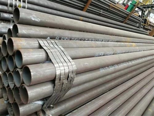 beveled ends black painting round carbon steel tube high temperature resistance